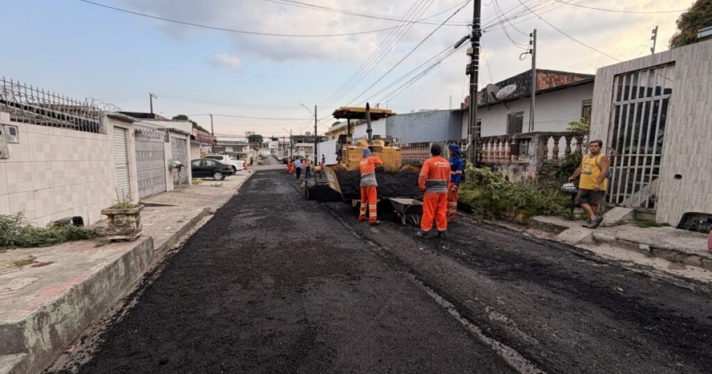Rua 3 da Cidade Nova tem pavimento renovado em etapas pela Seminf