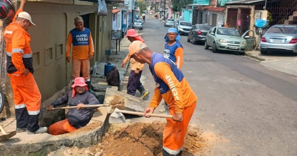 Cruzamento no Lírio do Vale passa por recuperação de estrutura subterrânea