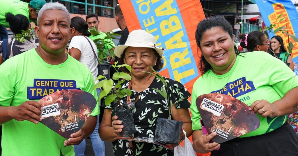 Compensa recebe ação do Manaus Verde com espécies para quintais e jardins