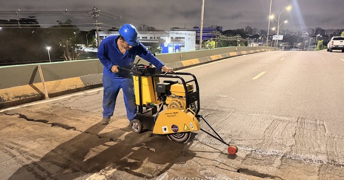 Intervenção no viaduto Ayrton Senna segue até 31 de outubro