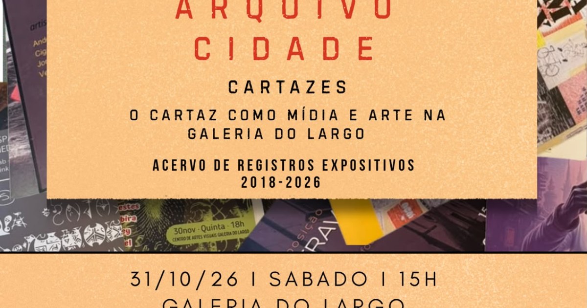 Cartazes e fotografias formam percurso por memória, tempo e meio ambiente na Galeria do Largo